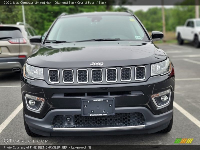 Diamond Black Crystal Pearl / Black 2021 Jeep Compass Limited 4x4
