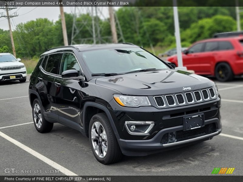 Diamond Black Crystal Pearl / Black 2021 Jeep Compass Limited 4x4