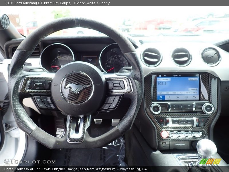 Oxford White / Ebony 2016 Ford Mustang GT Premium Coupe