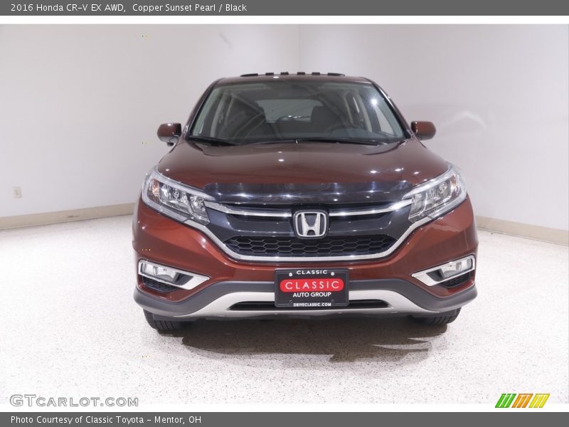 Copper Sunset Pearl / Black 2016 Honda CR-V EX AWD