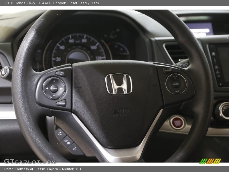 Copper Sunset Pearl / Black 2016 Honda CR-V EX AWD