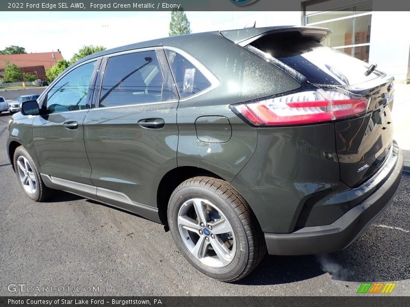 Forged Green Metallic / Ebony 2022 Ford Edge SEL AWD