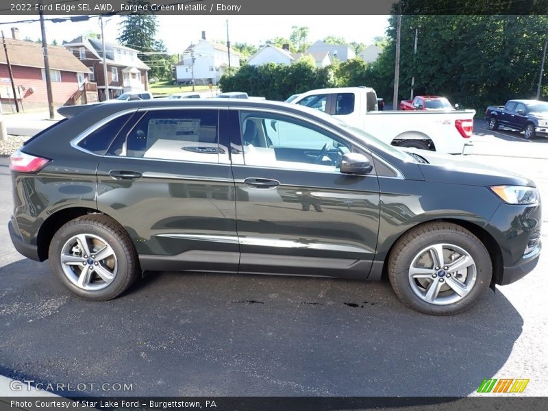 Forged Green Metallic / Ebony 2022 Ford Edge SEL AWD