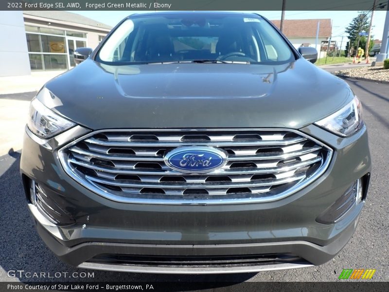 Forged Green Metallic / Ebony 2022 Ford Edge SEL AWD