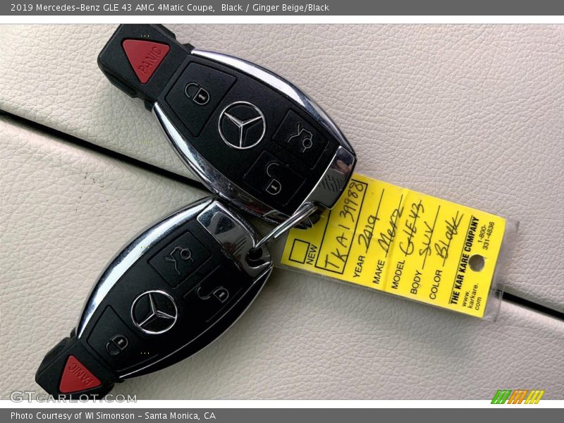 Black / Ginger Beige/Black 2019 Mercedes-Benz GLE 43 AMG 4Matic Coupe