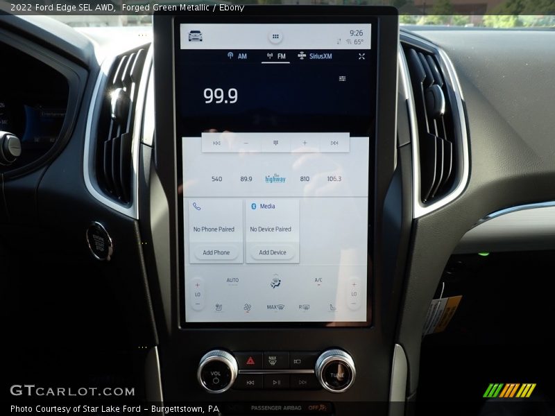 Forged Green Metallic / Ebony 2022 Ford Edge SEL AWD