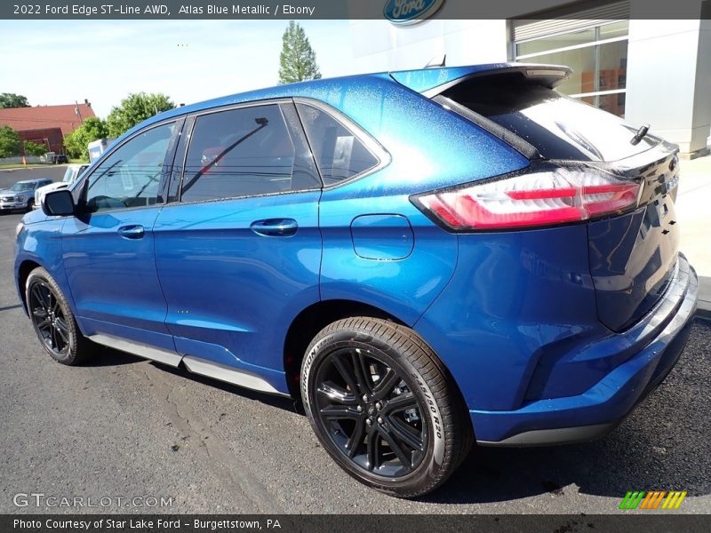 Atlas Blue Metallic / Ebony 2022 Ford Edge ST-Line AWD