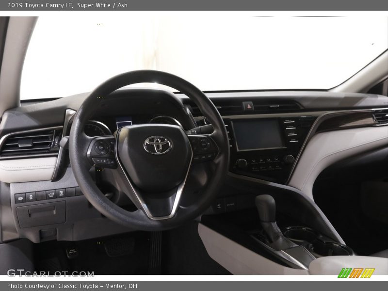 Super White / Ash 2019 Toyota Camry LE