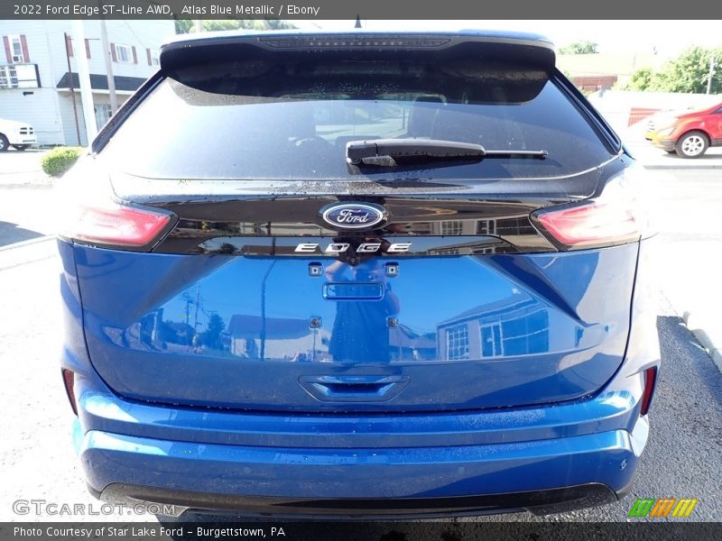 Atlas Blue Metallic / Ebony 2022 Ford Edge ST-Line AWD