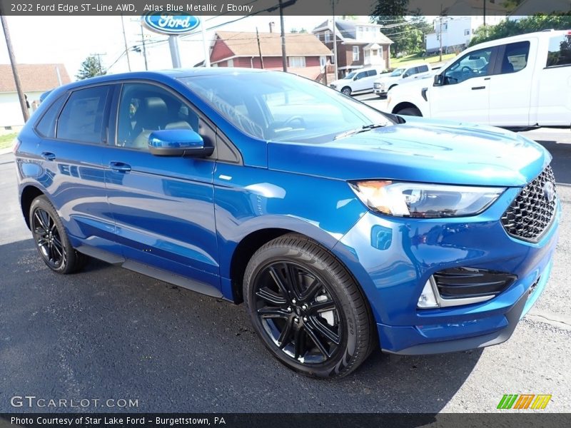 Atlas Blue Metallic / Ebony 2022 Ford Edge ST-Line AWD