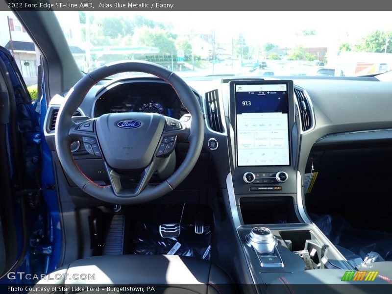 Atlas Blue Metallic / Ebony 2022 Ford Edge ST-Line AWD