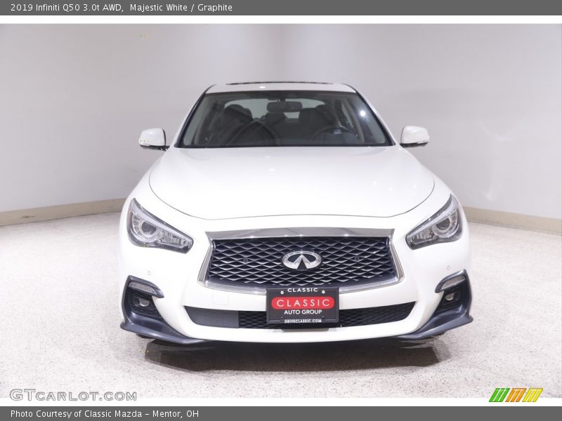 Majestic White / Graphite 2019 Infiniti Q50 3.0t AWD
