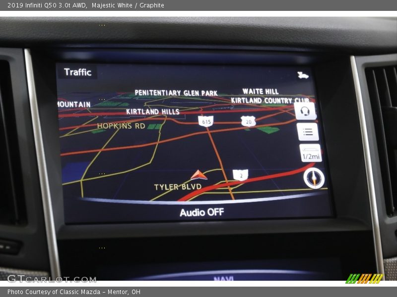 Majestic White / Graphite 2019 Infiniti Q50 3.0t AWD