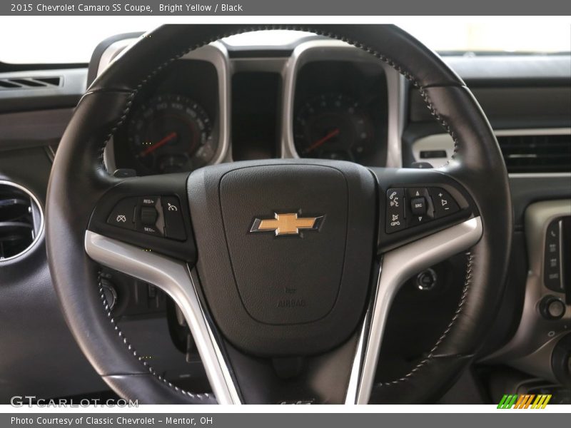 Bright Yellow / Black 2015 Chevrolet Camaro SS Coupe