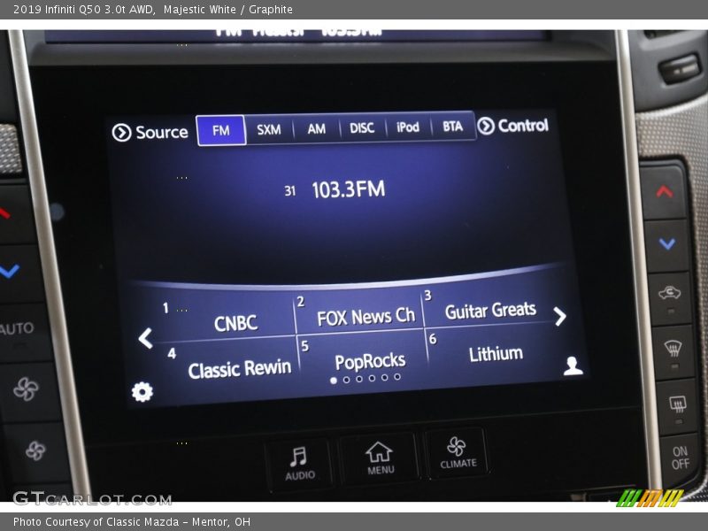 Majestic White / Graphite 2019 Infiniti Q50 3.0t AWD
