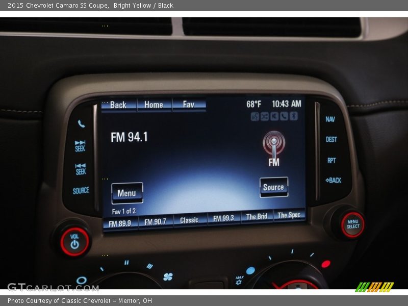 Bright Yellow / Black 2015 Chevrolet Camaro SS Coupe