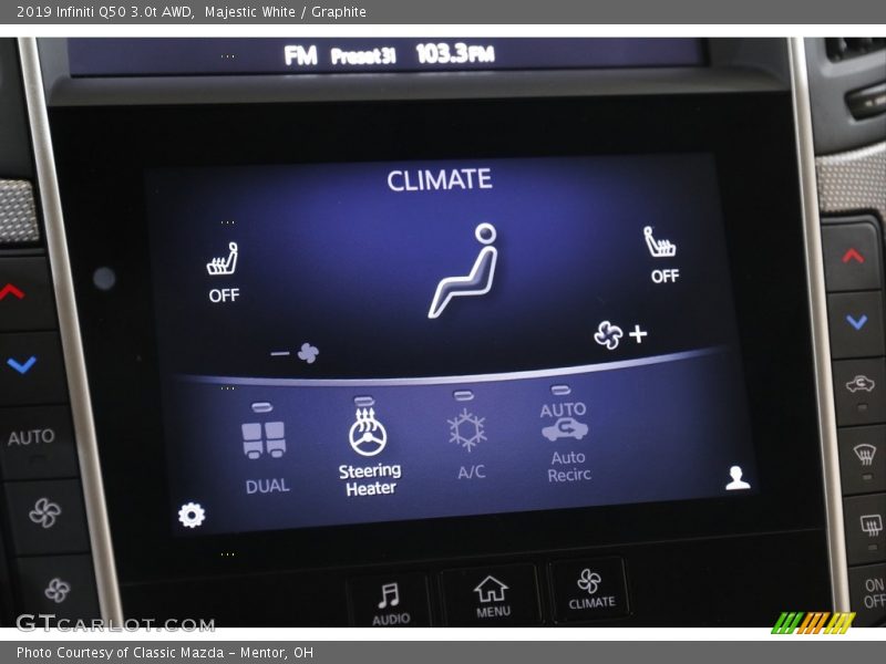 Majestic White / Graphite 2019 Infiniti Q50 3.0t AWD
