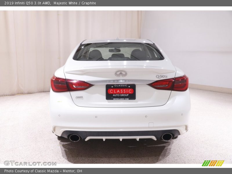 Majestic White / Graphite 2019 Infiniti Q50 3.0t AWD