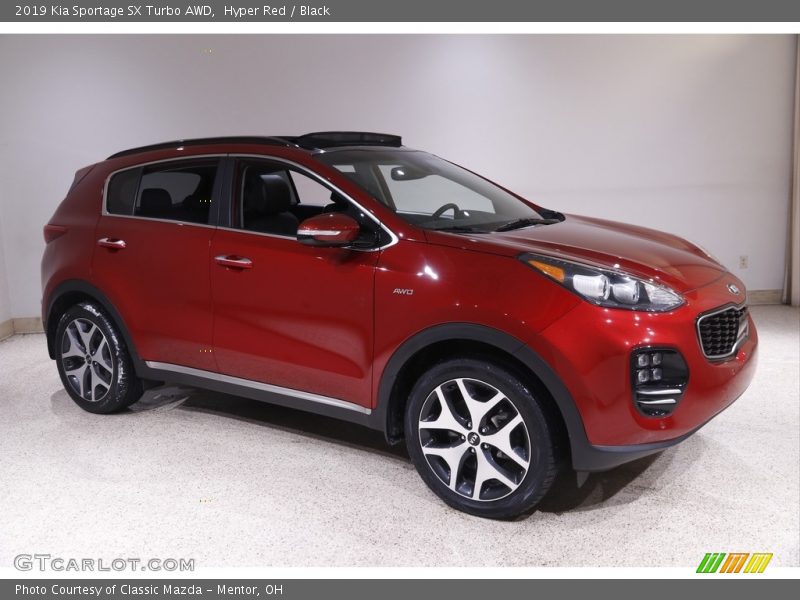 Hyper Red / Black 2019 Kia Sportage SX Turbo AWD