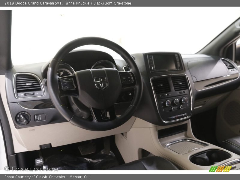 White Knuckle / Black/Light Graystone 2019 Dodge Grand Caravan SXT