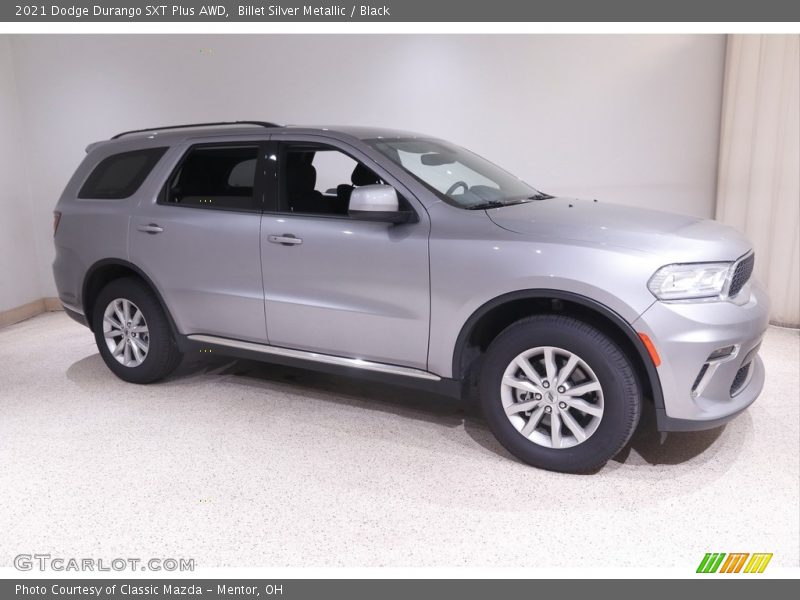 Billet Silver Metallic / Black 2021 Dodge Durango SXT Plus AWD