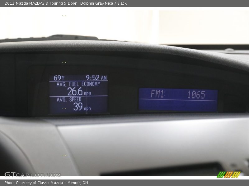 Dolphin Gray Mica / Black 2012 Mazda MAZDA3 s Touring 5 Door