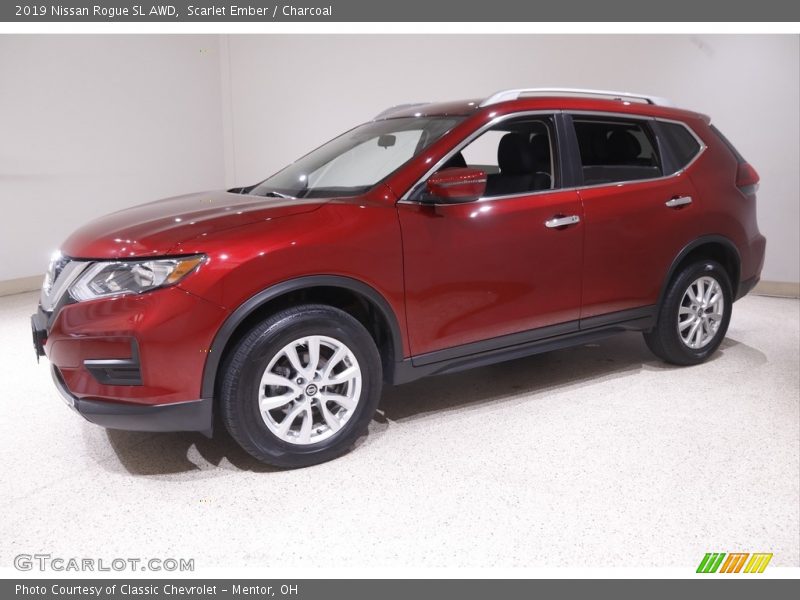 Scarlet Ember / Charcoal 2019 Nissan Rogue SL AWD