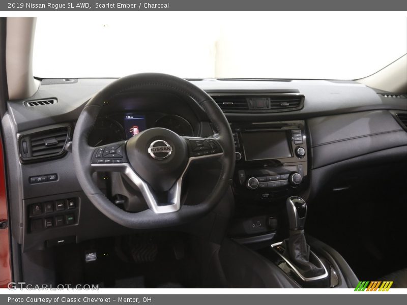 Scarlet Ember / Charcoal 2019 Nissan Rogue SL AWD