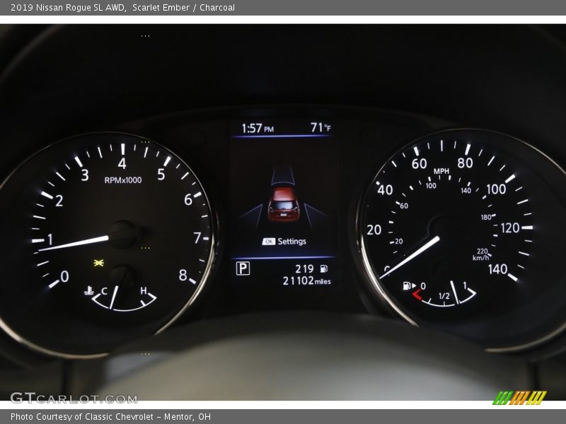 Scarlet Ember / Charcoal 2019 Nissan Rogue SL AWD