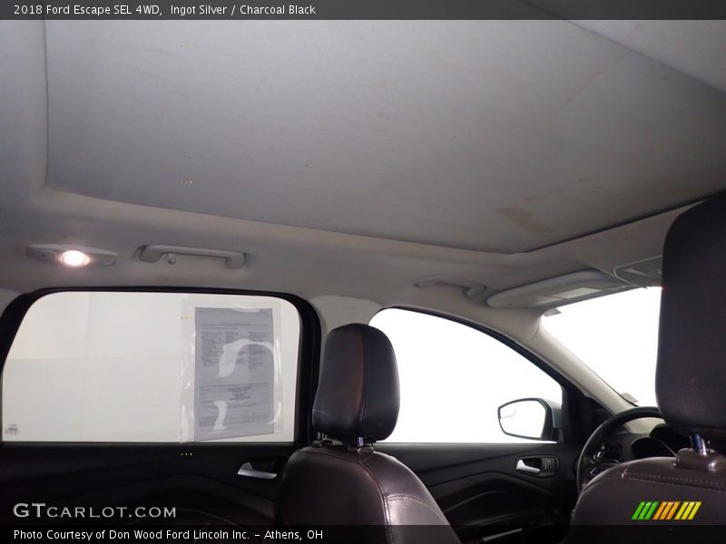 Ingot Silver / Charcoal Black 2018 Ford Escape SEL 4WD