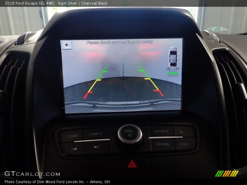Ingot Silver / Charcoal Black 2018 Ford Escape SEL 4WD