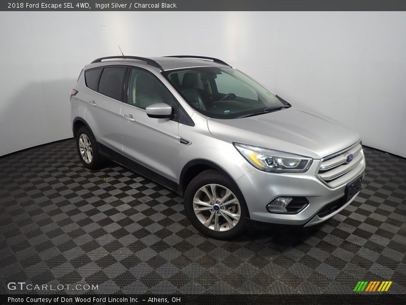 Ingot Silver / Charcoal Black 2018 Ford Escape SEL 4WD