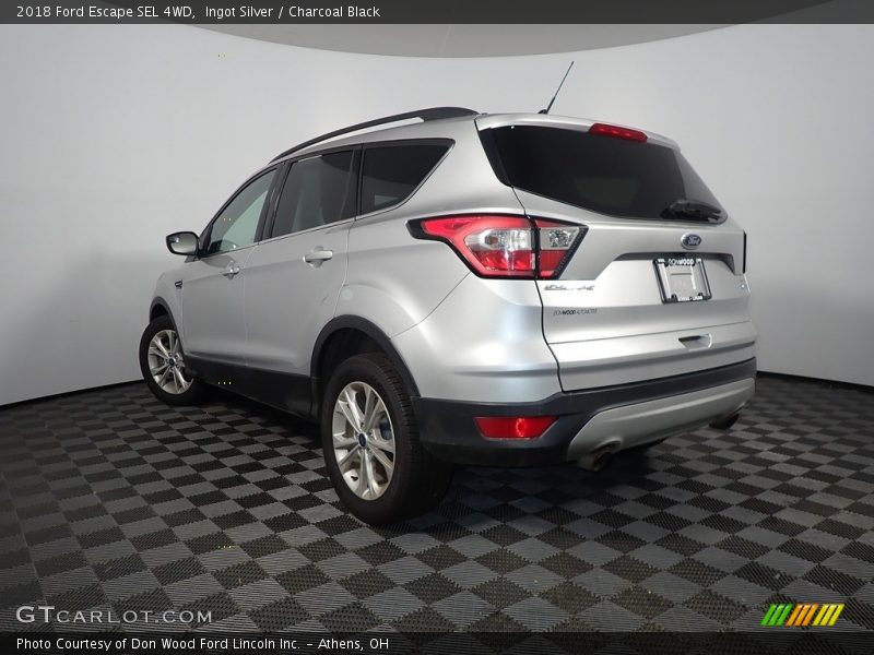 Ingot Silver / Charcoal Black 2018 Ford Escape SEL 4WD