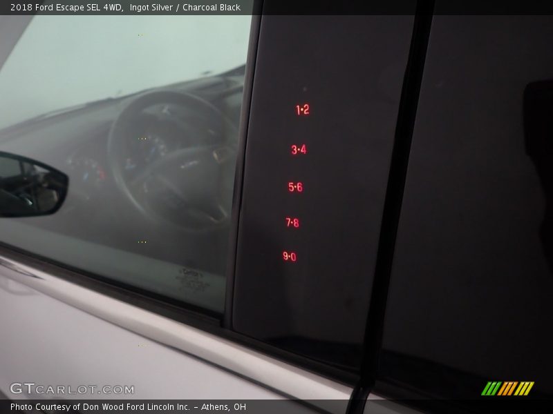 Ingot Silver / Charcoal Black 2018 Ford Escape SEL 4WD