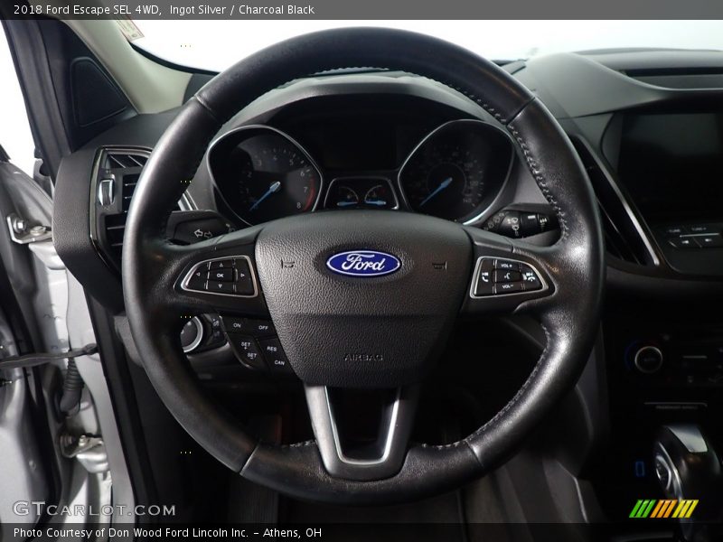 Ingot Silver / Charcoal Black 2018 Ford Escape SEL 4WD
