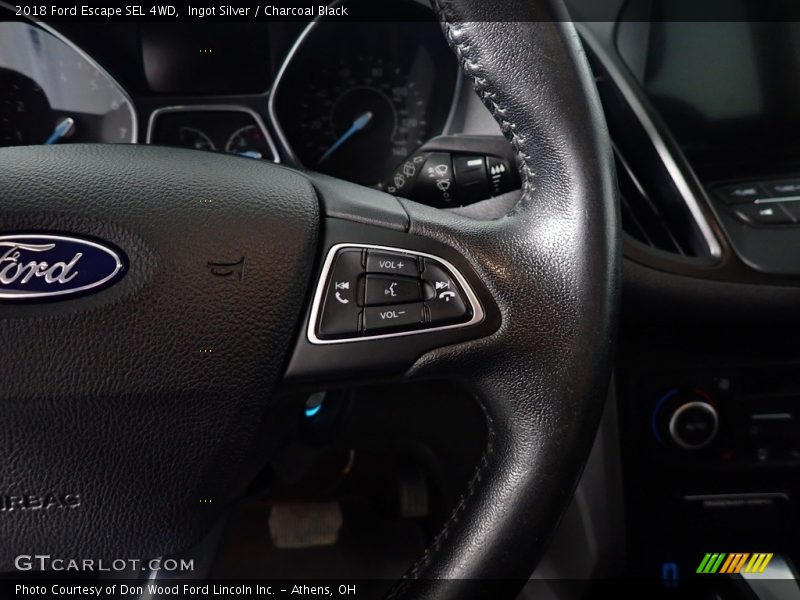 Ingot Silver / Charcoal Black 2018 Ford Escape SEL 4WD