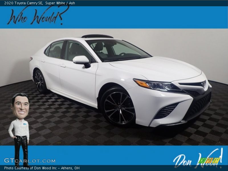 Super White / Ash 2020 Toyota Camry SE
