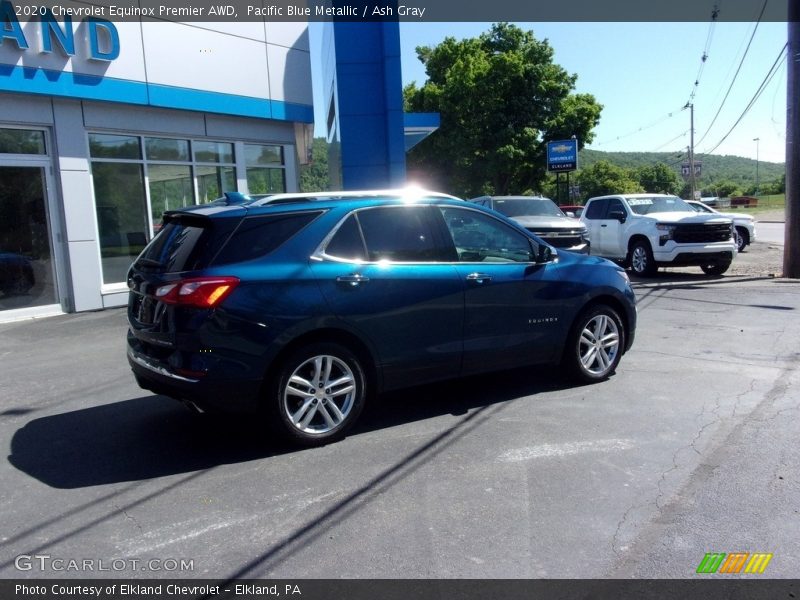 Pacific Blue Metallic / Ash Gray 2020 Chevrolet Equinox Premier AWD