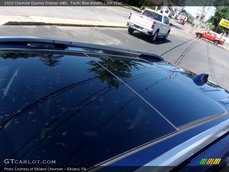 Pacific Blue Metallic / Ash Gray 2020 Chevrolet Equinox Premier AWD