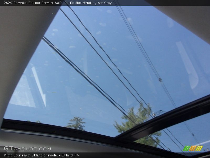 Pacific Blue Metallic / Ash Gray 2020 Chevrolet Equinox Premier AWD