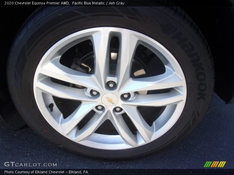 Pacific Blue Metallic / Ash Gray 2020 Chevrolet Equinox Premier AWD