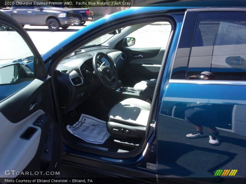 Pacific Blue Metallic / Ash Gray 2020 Chevrolet Equinox Premier AWD