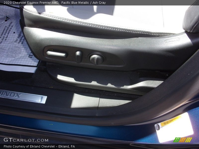 Pacific Blue Metallic / Ash Gray 2020 Chevrolet Equinox Premier AWD