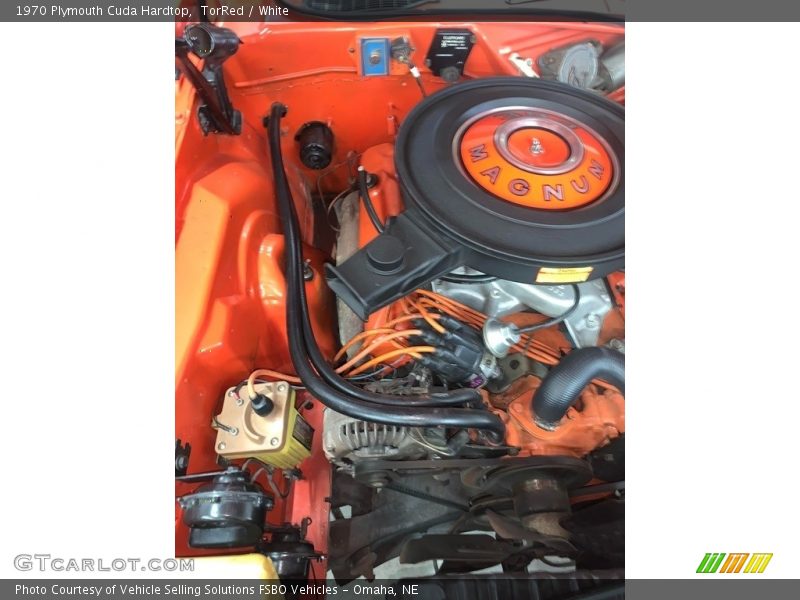 TorRed / White 1970 Plymouth Cuda Hardtop