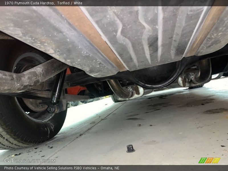 Undercarriage of 1970 Cuda Hardtop