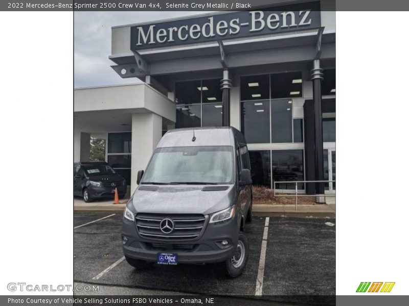 Selenite Grey Metallic / Black 2022 Mercedes-Benz Sprinter 2500 Crew Van 4x4