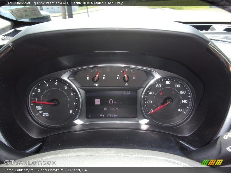 Pacific Blue Metallic / Ash Gray 2020 Chevrolet Equinox Premier AWD