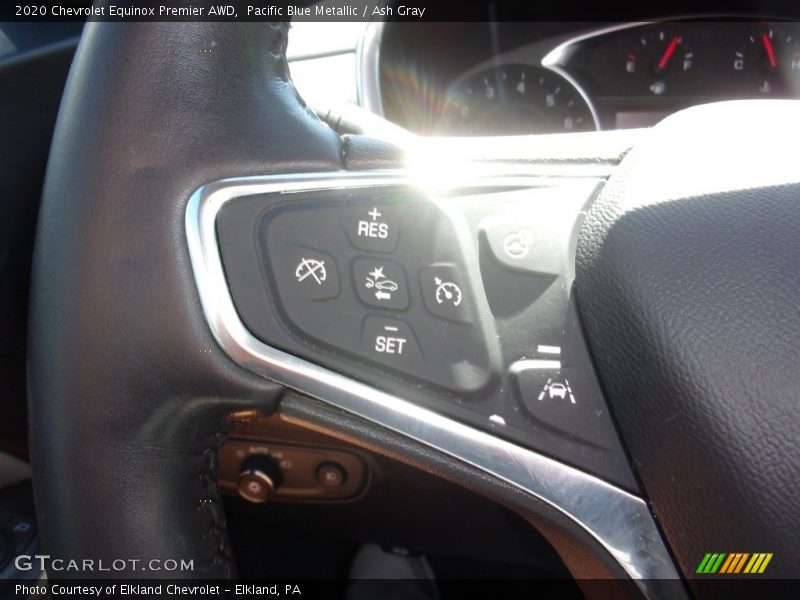Pacific Blue Metallic / Ash Gray 2020 Chevrolet Equinox Premier AWD