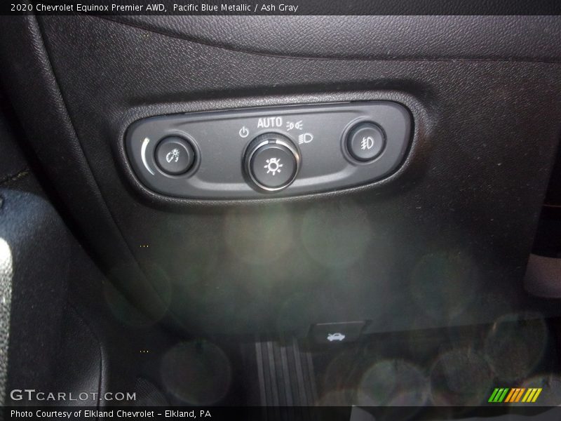 Pacific Blue Metallic / Ash Gray 2020 Chevrolet Equinox Premier AWD