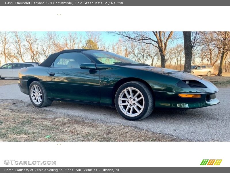 Polo Green Metallic / Neutral 1995 Chevrolet Camaro Z28 Convertible